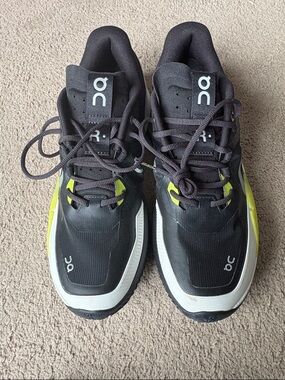 On Running Men’s Black & Neon Yellow Athletic Sneakers